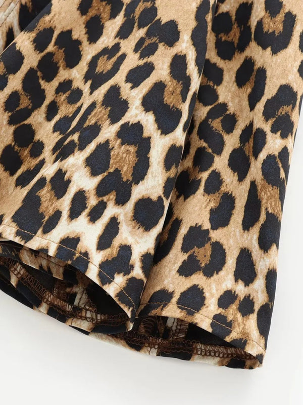 Animal print full skirt