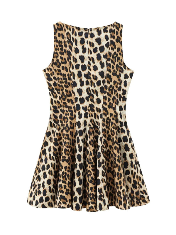 Animal print full skirt