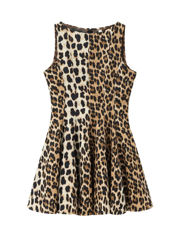Animal print full skirt - Leopard / XS
