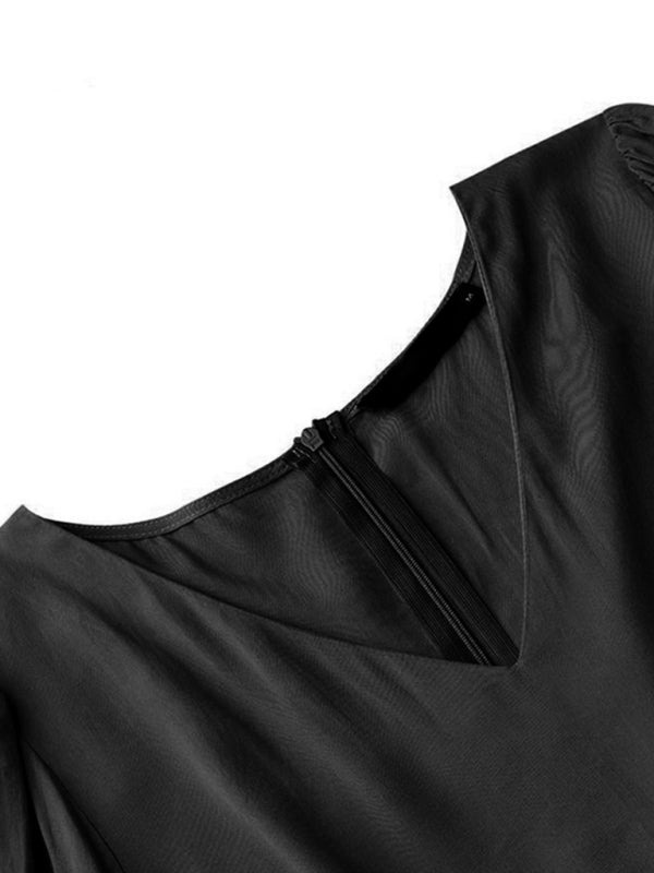 Autumn Temperament Women’S Large Swing Dress