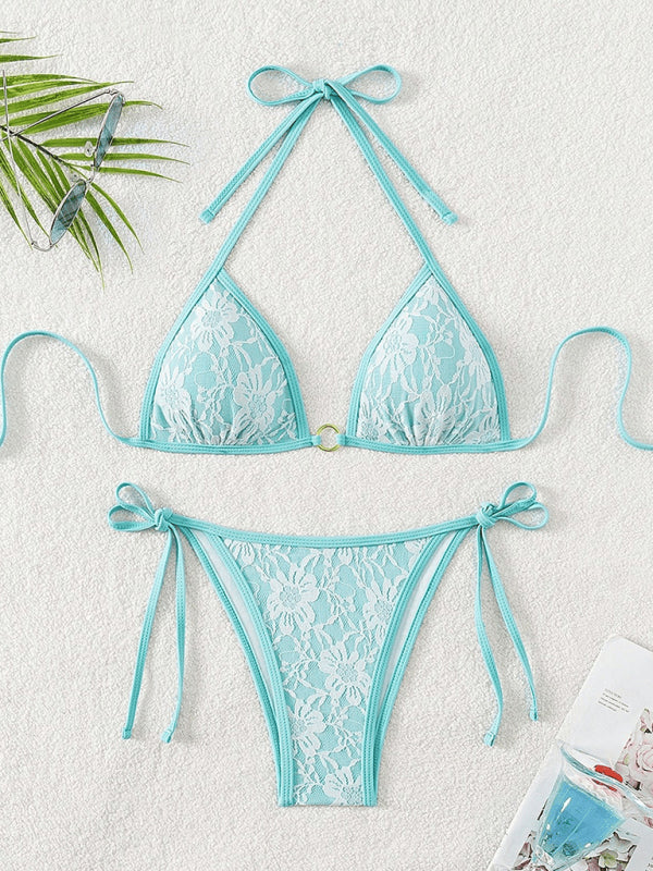 Backless Lace Bikini - Pattern1 / S