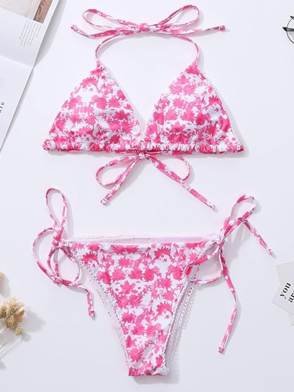 Bikini women’s split sexy floral high-end fashion swimsuit bikini beach swimsuit