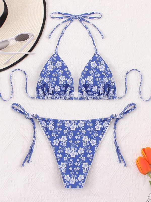 Bikini women’s split sexy floral high-end fashion swimsuit bikini beach swimsuit