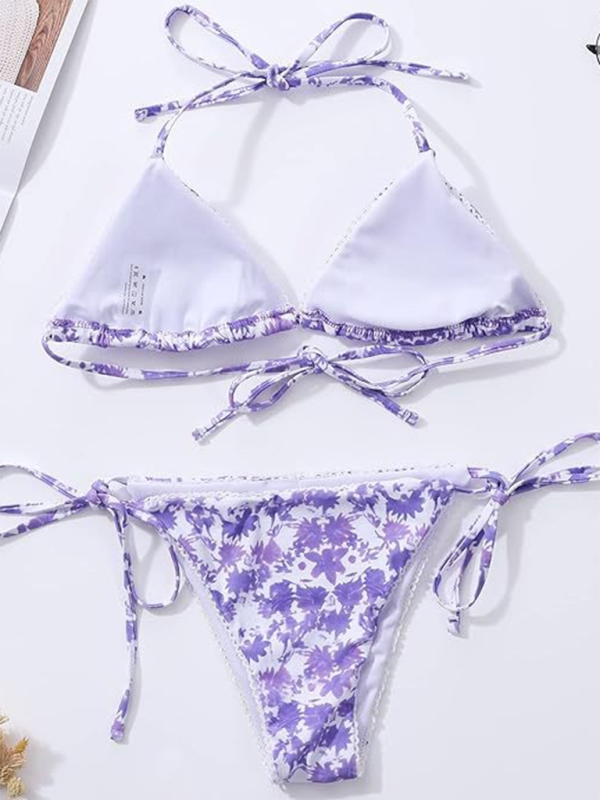 Bikini women’s split sexy floral high-end fashion swimsuit bikini beach swimsuit