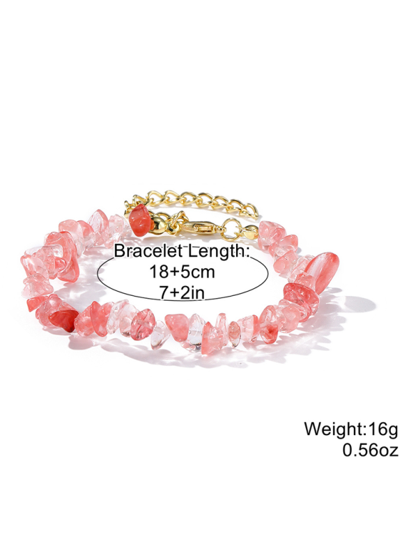 Bohemian Colorful Gravel Bracelet Natural Stone Bracelet - Pattern10 / FREESIZE