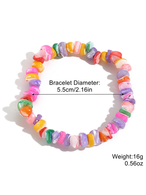 Bohemian Colorful Gravel Bracelet Natural Stone Bracelet - Pattern3 / FREESIZE
