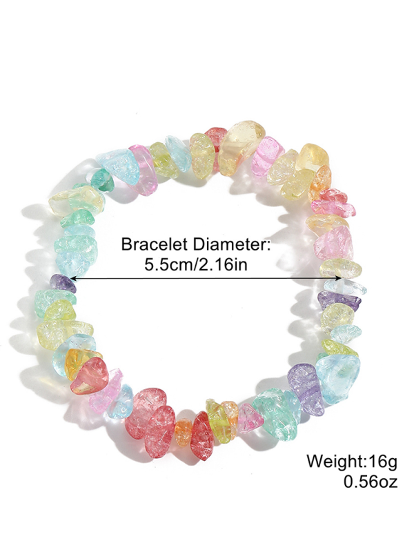 Bohemian Colorful Gravel Bracelet Natural Stone Bracelet - Pattern4 / FREESIZE