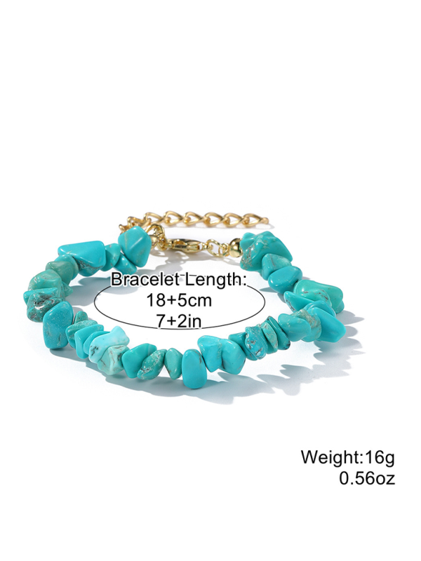 Bohemian Colorful Gravel Bracelet Natural Stone Bracelet - Pattern8 / FREESIZE