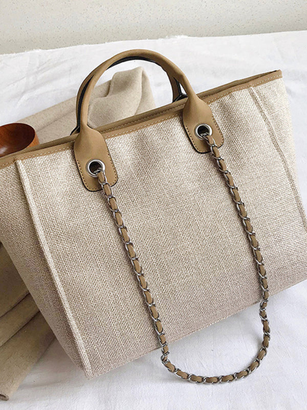 Bucket women’s bag large capacity portable single shoulder diagonal chain tote bag