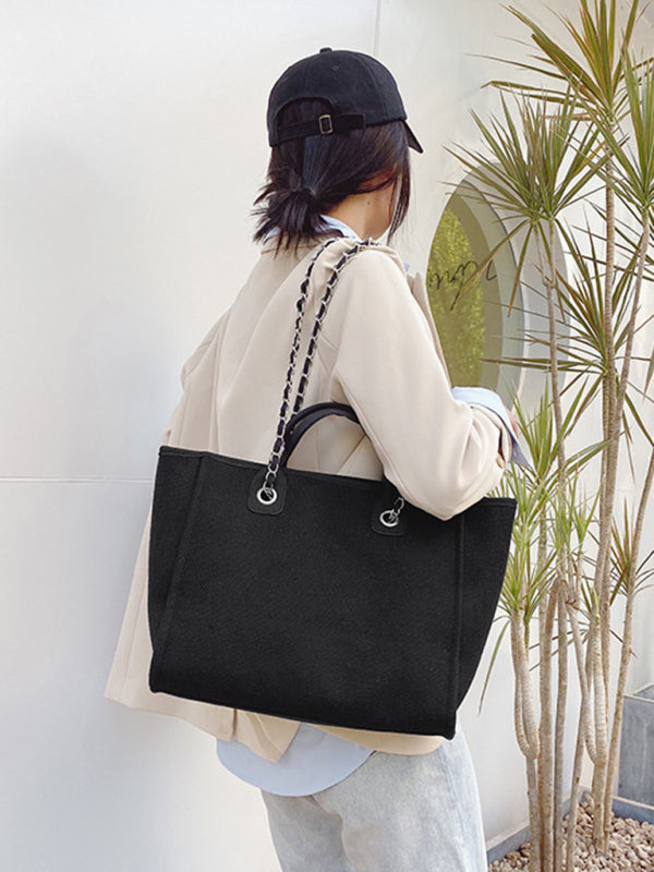 Bucket women’s bag large capacity portable single shoulder diagonal chain tote bag