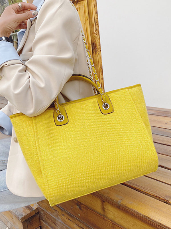 Bucket women’s bag large capacity portable single shoulder diagonal chain tote bag