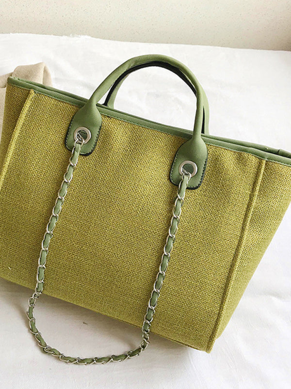 Bucket women’s bag large capacity portable single shoulder diagonal chain tote bag