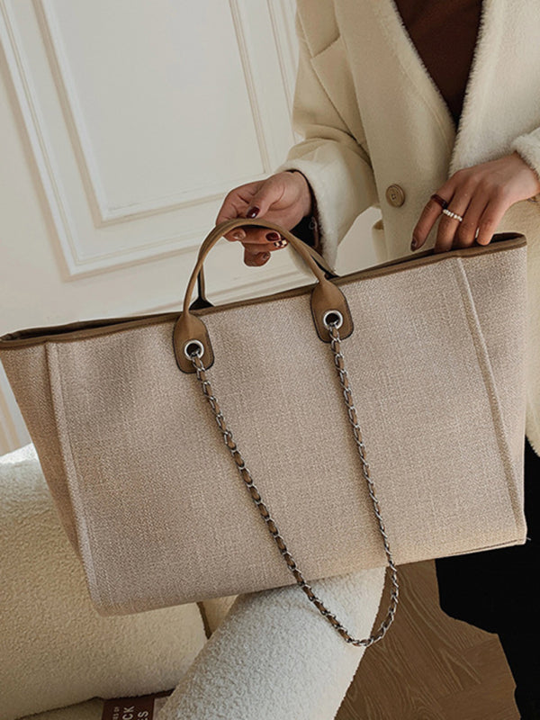Bucket women’s bag large capacity portable single shoulder diagonal chain tote bag