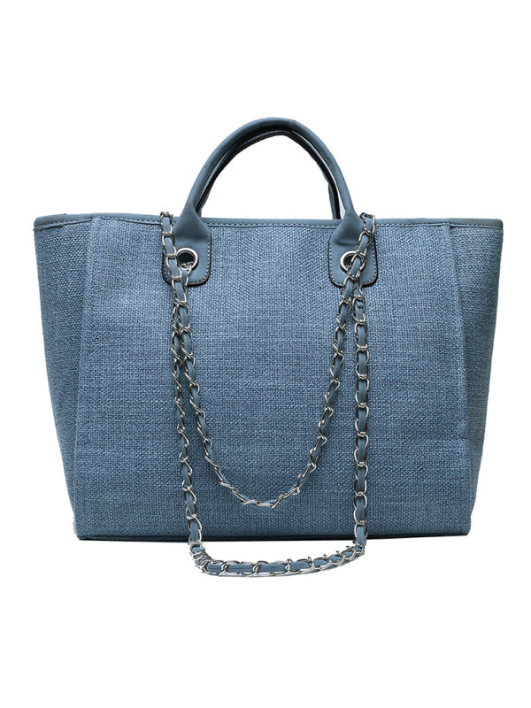 Bucket women’s bag large capacity portable single shoulder diagonal chain tote bag