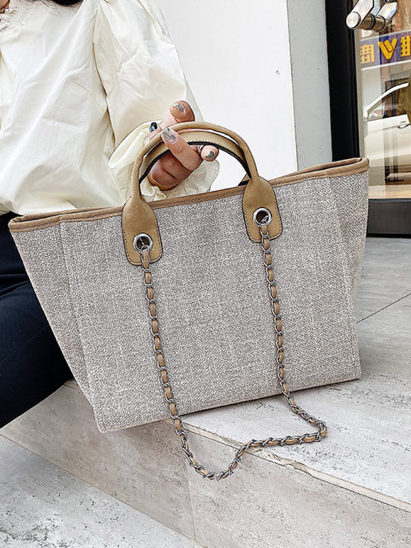 Bucket women’s bag large capacity portable single shoulder diagonal chain tote bag
