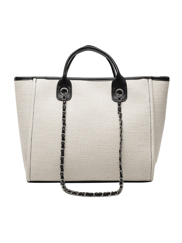 Bucket women’s bag large capacity portable single shoulder diagonal chain tote bag