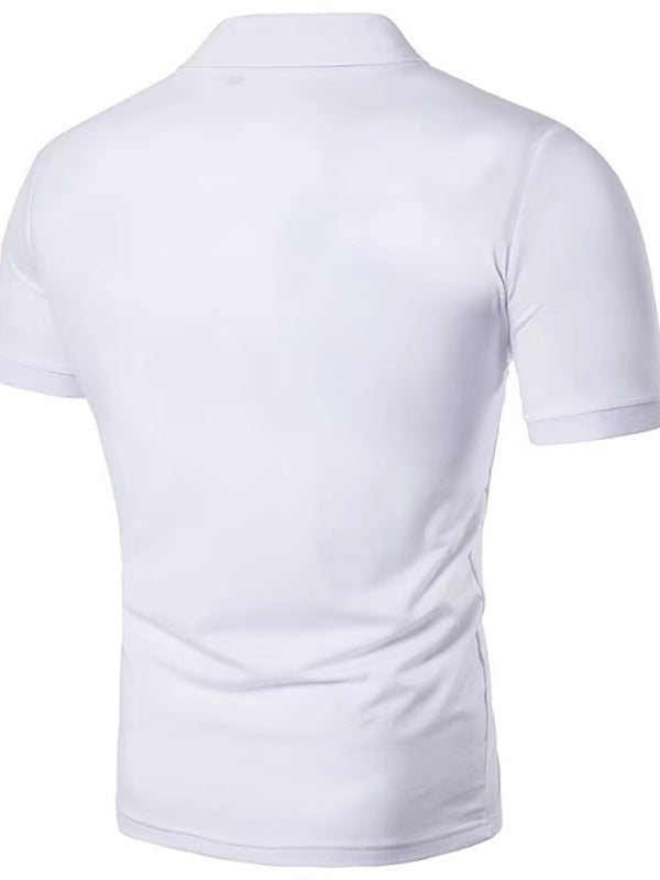 Classic Men’s Solid Short Sleeve Polo Shirt