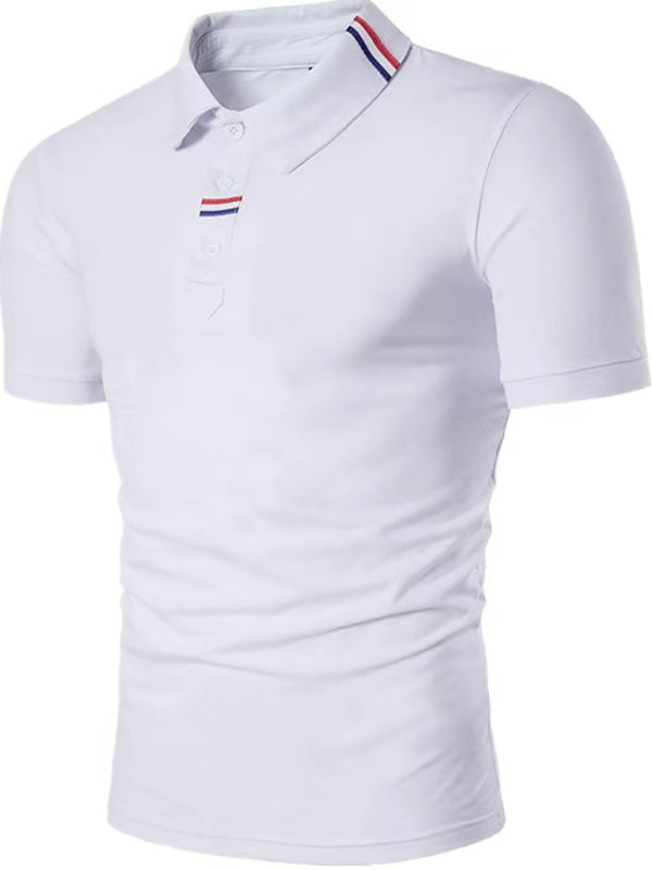 Classic Men’s Solid Short Sleeve Polo Shirt - Raw white off white / S
