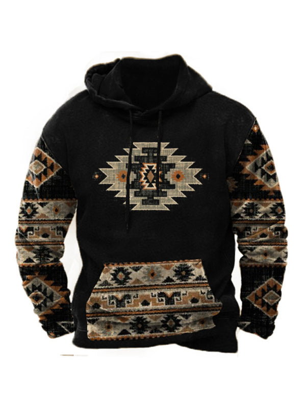 Digital printing men’s street sports fashion trend hoodie - Printing 1 / XS