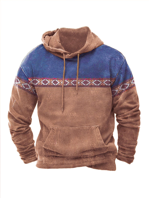 Digital printing men’s street sports fashion trend hoodie