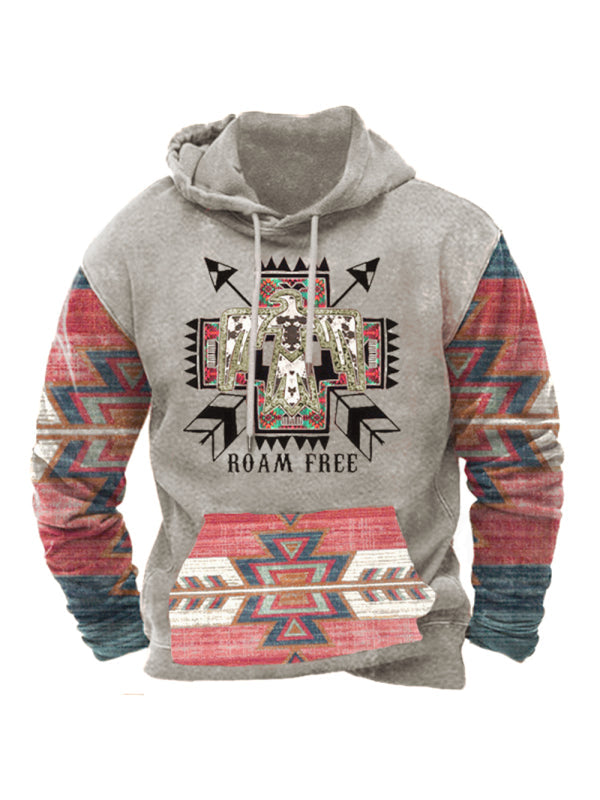 Digital printing men’s street sports fashion trend hoodie - Printing 3 / XS
