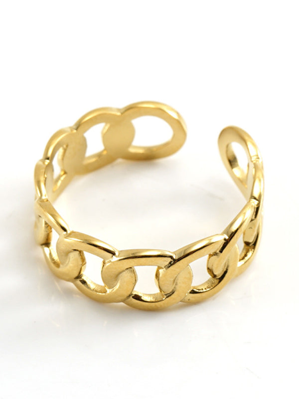 Fashionable and personalized retro style ring gold living ring - Pattern10 / FREESIZE