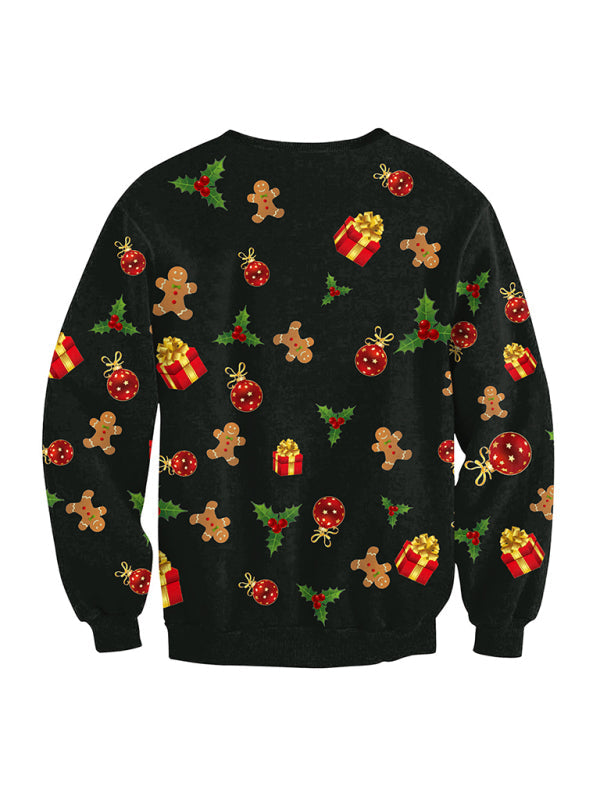 Festive Christmas Tree Knit Top with Gifts