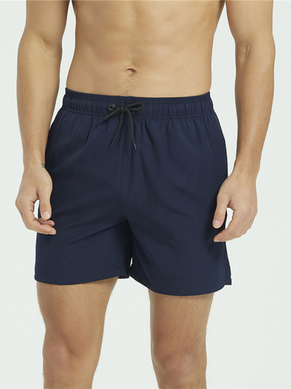 Fitness quick-drying pants men’s loose stretch beach pants - Purplish blue navy / M