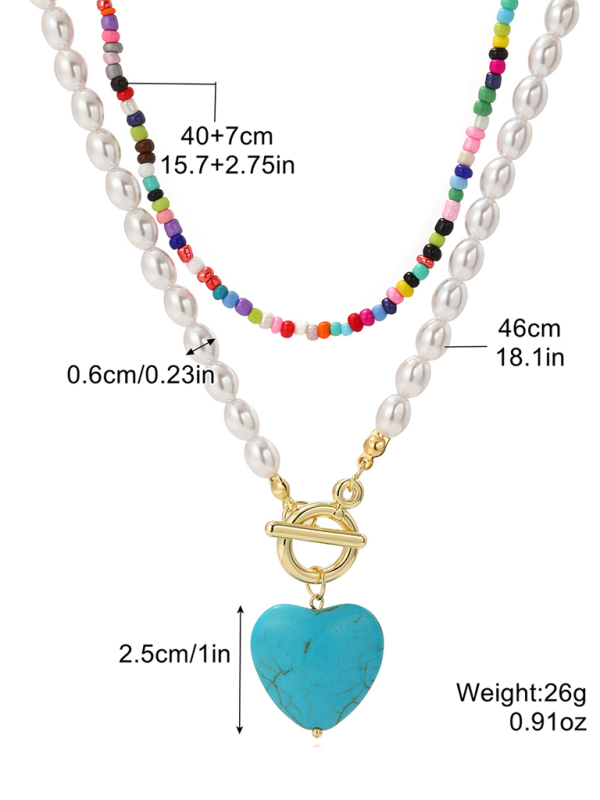 Five-pointed star stacked zircon metal necklace multi-layer necklace new style