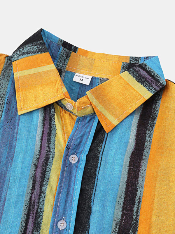 Hawaiian Style Casual Beach Vacation Printed Men’s Shirt