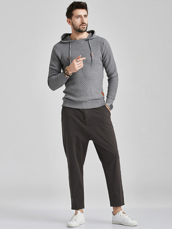 Hooded Pullover Knitwear Sports Casual Men’s Sweater