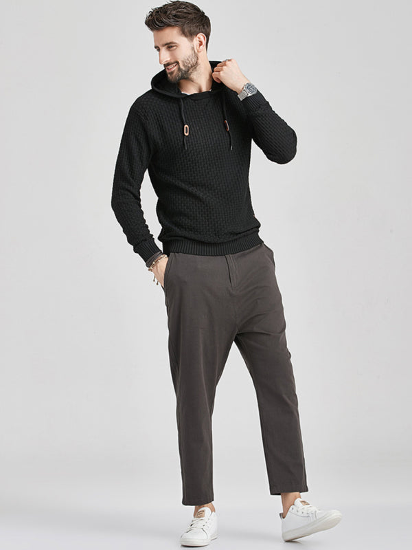 Hooded Pullover Knitwear Sports Casual Men’s Sweater