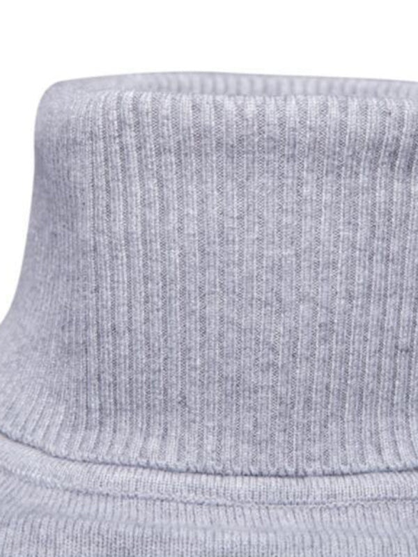 Lapel collar all-match wool men’s thick bottoming knitted sweater