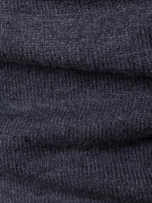 Lapel collar all-match wool men’s thick bottoming knitted sweater