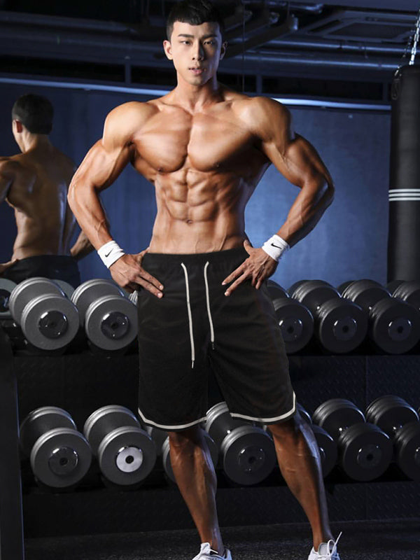 Leisure Sports Shorts Men’S Speed Outdoor Fitness Basketball Men’S Quarter Pants - Black / M
