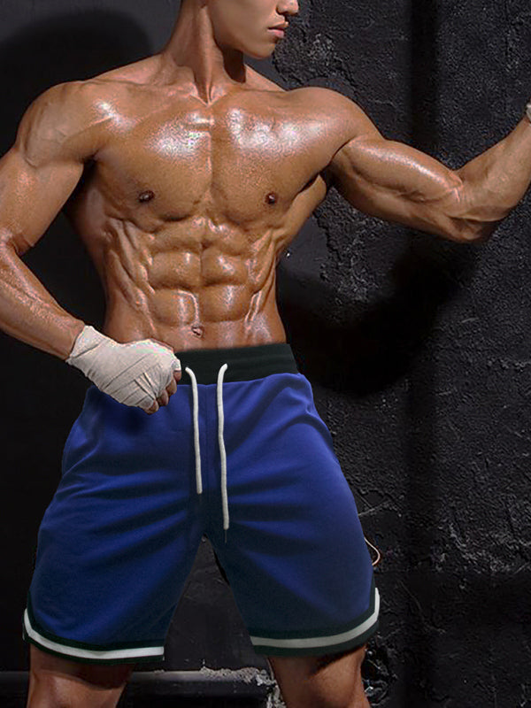 Leisure Sports Shorts Men’S Speed Outdoor Fitness Basketball Men’S Quarter Pants - Blue / M