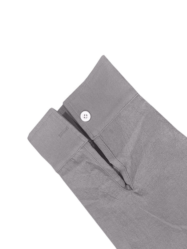 Linen long-sleeved stand-up collar breathable casual men’s shirt