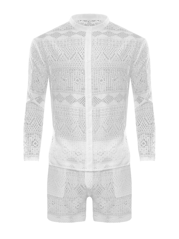 Long Sleeve Shirts Casual Shorts Fashion Men’s Suits Sportswear
