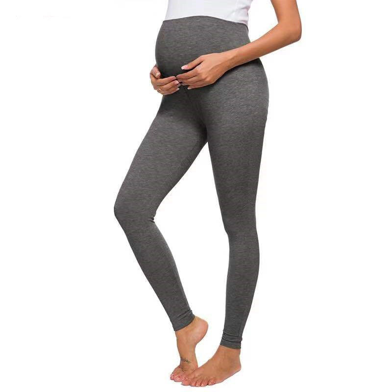 Maternity Nursing Pants Hip Slim Bottoms - Charcoal grey / S