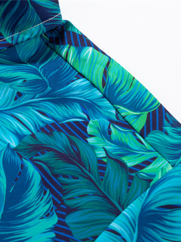 Men’s Beach Shirt Hawaiian Vacation Print Short Sleeve Shirt