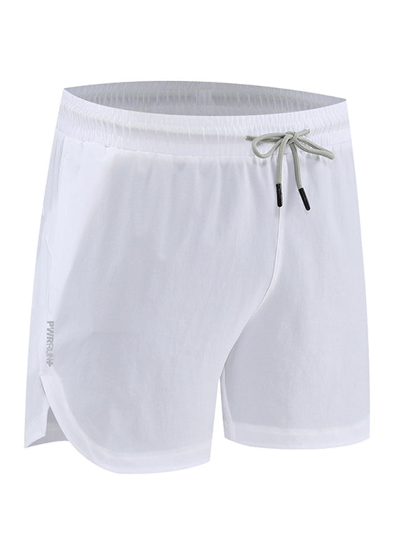 Men’s breathable loose version quick-drying running training three-quarter shorts