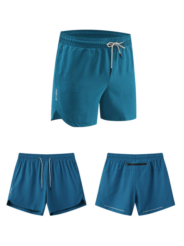 Men’s breathable loose version quick-drying running training three-quarter shorts