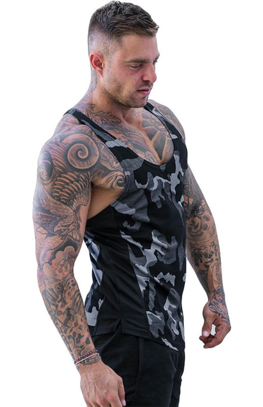 Men’s Camouflage Print Breathable Quick Dry Sleeveless Tank Top
