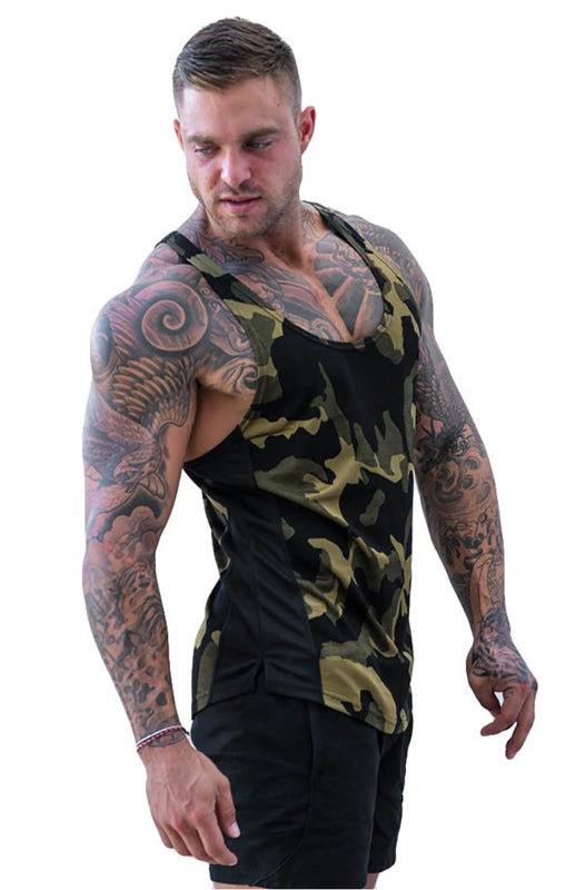 Men’s Camouflage Print Breathable Quick Dry Sleeveless Tank Top