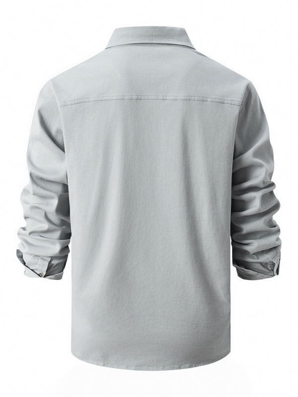 Men’s Casual Fashion Business Long Sleeve Shirt