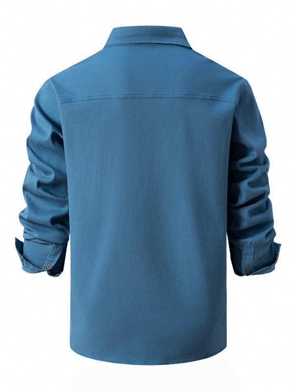 Men’s Casual Fashion Business Long Sleeve Shirt