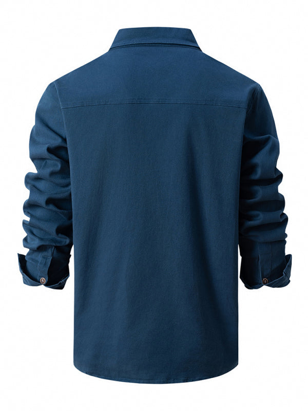 Men’s Casual Fashion Business Long Sleeve Shirt