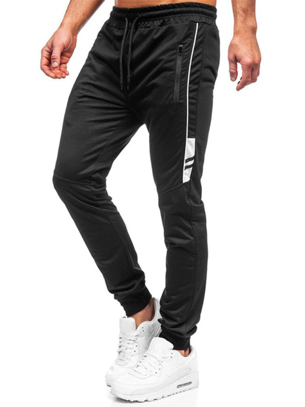 Men’s casual fashion sports trousers - Black / S