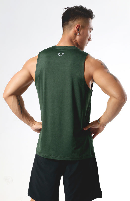 Men’s casual loose sleeveless round neck vest