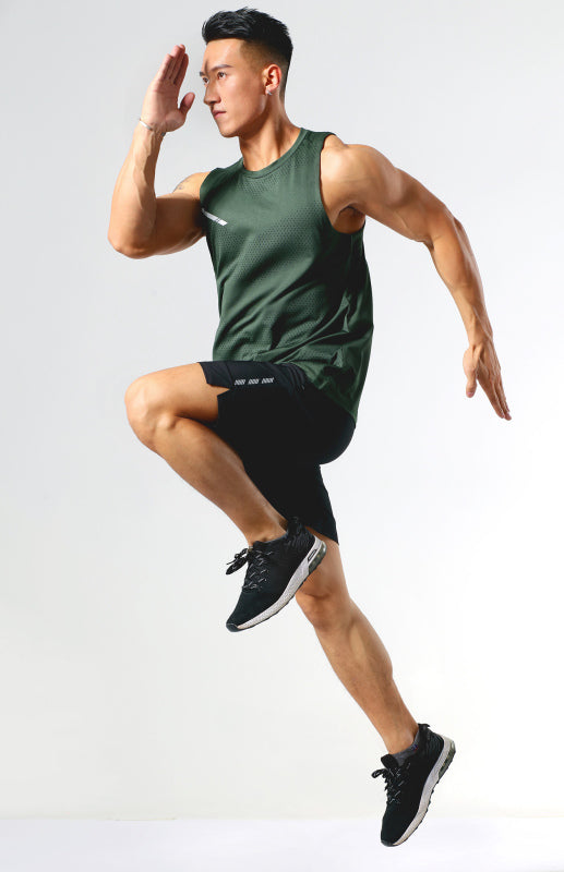 Men’s casual loose sleeveless round neck vest